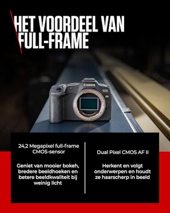 Productafbeelding Canon EOS R8 - (EU) (24.20 Mpx, Volledig formaat)