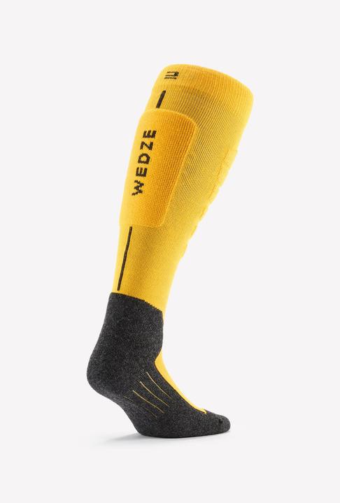 Image du produit Wedze Chaussettes de ski Chaussettes de snowboard adultes - 100 jaune/noir (43 - 46)