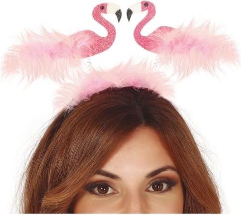 Produktbild Fiesta Wackel Flamingo Haarreif mit Federn