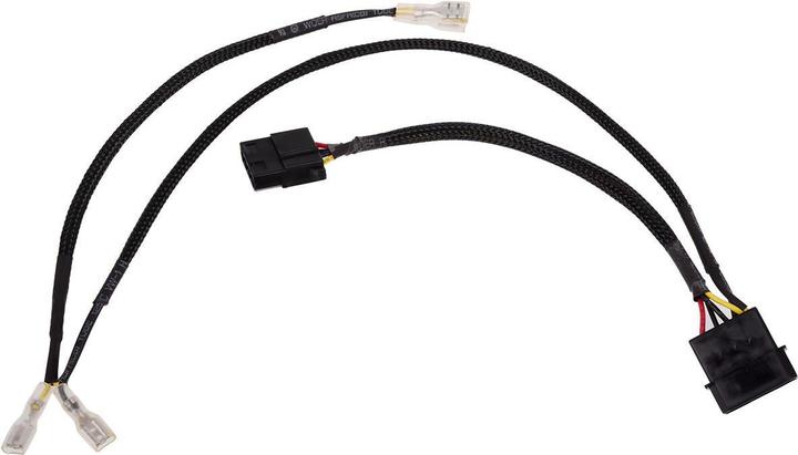 Alphacool 4Pin Molex zweifach Adapter f??r Magnetventil - schwarz 50cm