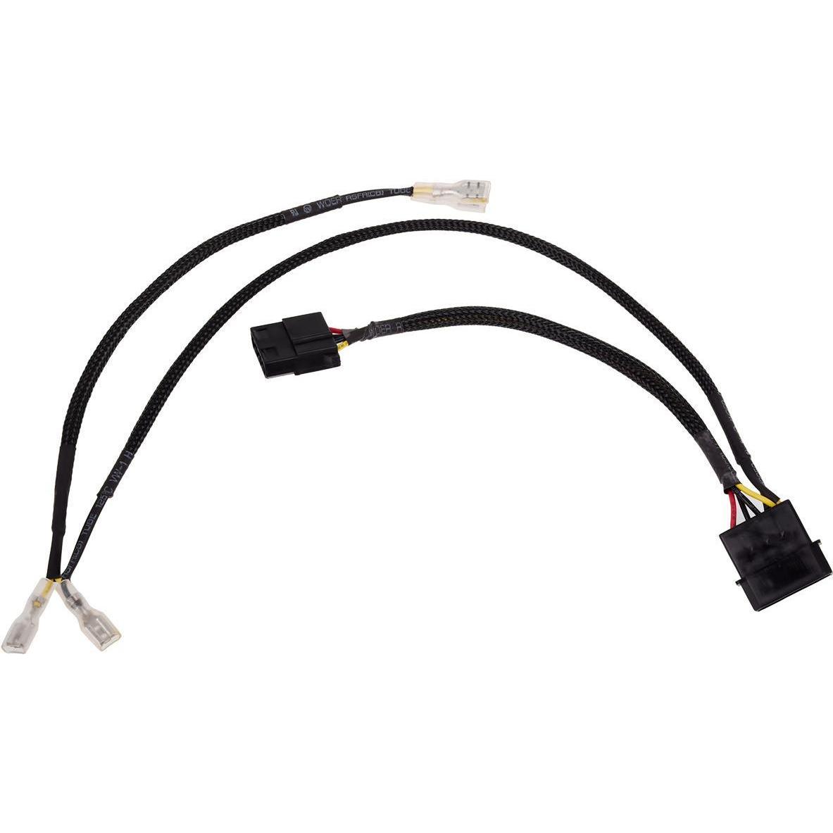 Alphacool 4Pin Molex zweifach Adapter f??r Magnetventil - schwarz 50cm, Mainboard Zubehör