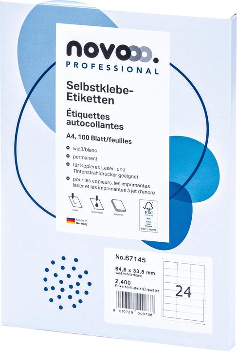 Image du produit Novooo Étiquettes 64.6x33.8 mm