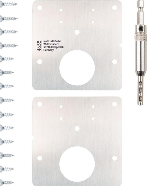 wolfcraft Reparaturset für Topfscharniere