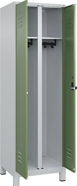 Actual product image C+P Black and white locker Classic PLUS (60 cm, 195 cm)