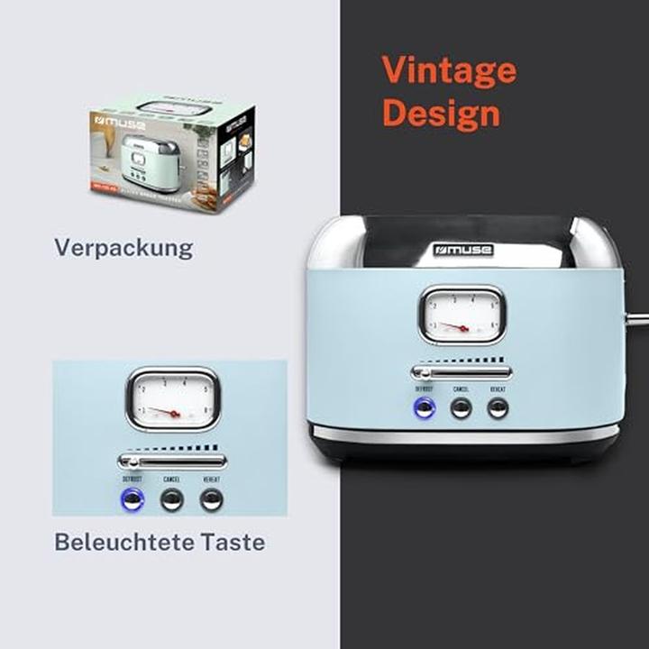 Produktbild Muse MS120 VB EdelstahlToasterPastell Blau