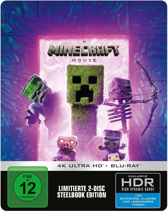 Produktbild Ein Minecraft Film - Steelbook (Blu-ray, 2025, Dänisch, Englisch)