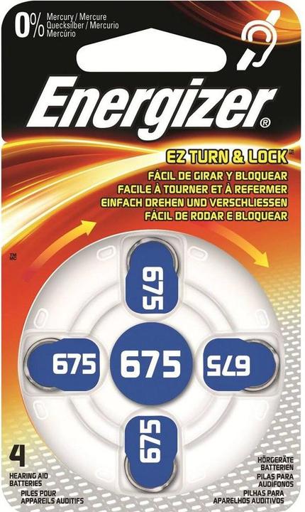 Image du produit Energizer Pile auditive 675 (4 pcs, 675, 635 mAh)