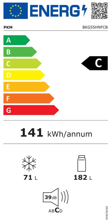 Energy Label PKM Fridge-freezer combi. BKG55HNFCB (freight forwarding)