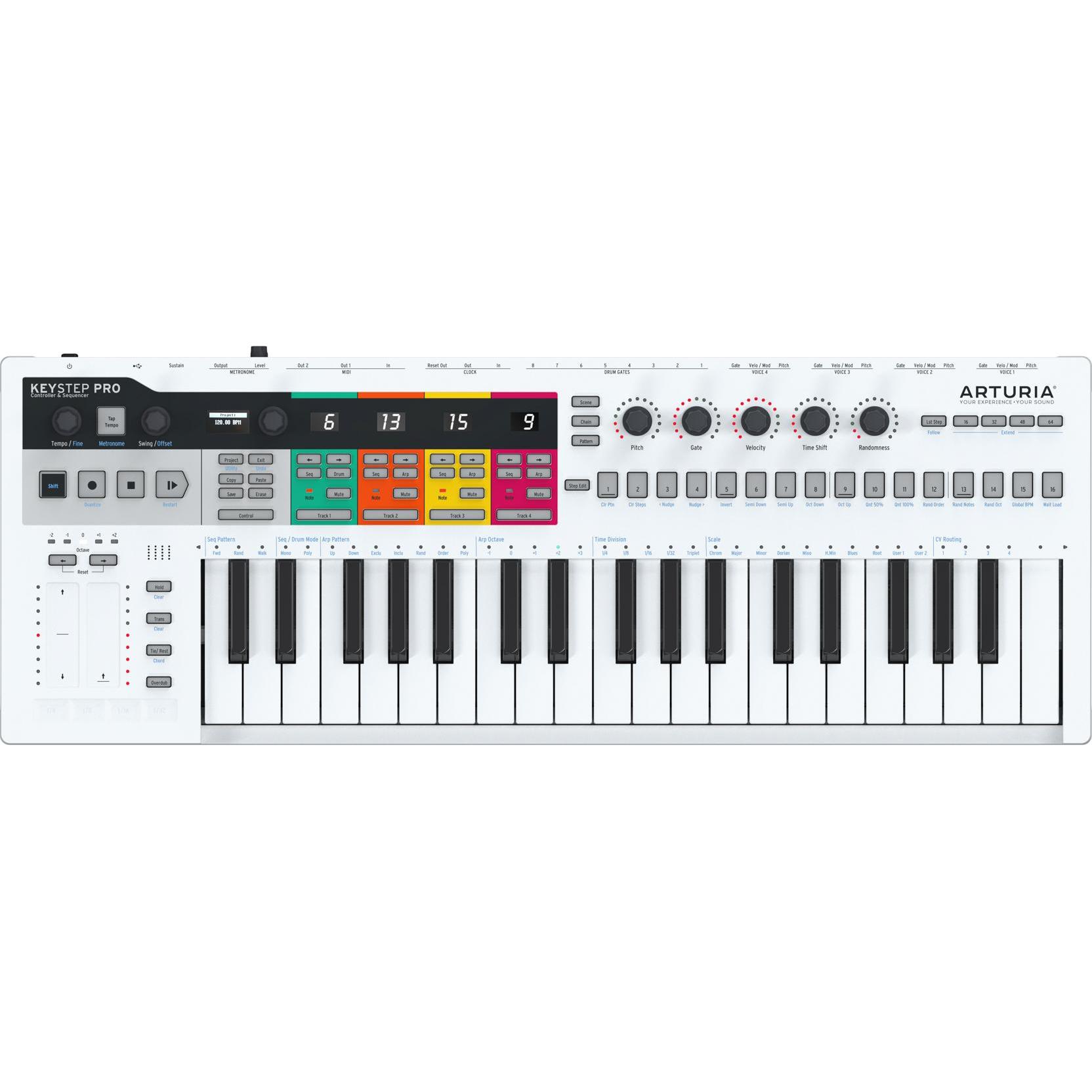 Thumbnail - Arturia KeyStep Pro (Controller), MIDI Controller, Weiss