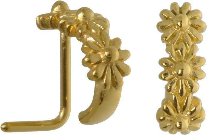 Produktbild Bijouteria Nasenpiercing (PVD Beschichtung (goldfarbig), Chirurgenstahl 316L)
