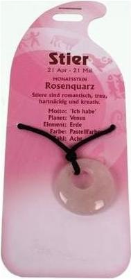 Produktbild Roost Halsband Stier G250 Rosenquarz (Rosenquarz)