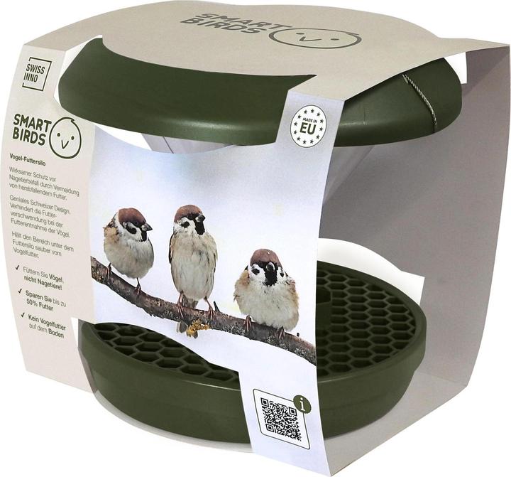 Productafbeelding Swissinno Vogel-Futtersilo "Davos" SMART BIRDS. Grün