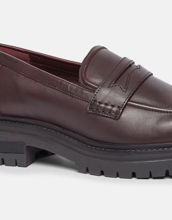 Image du produit Comma Slipper Leder-Loafers mit Plateausohle (38)