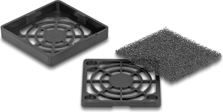 Delock Lüftergitter mit Staubfilter 40 x 40 mm schwarz