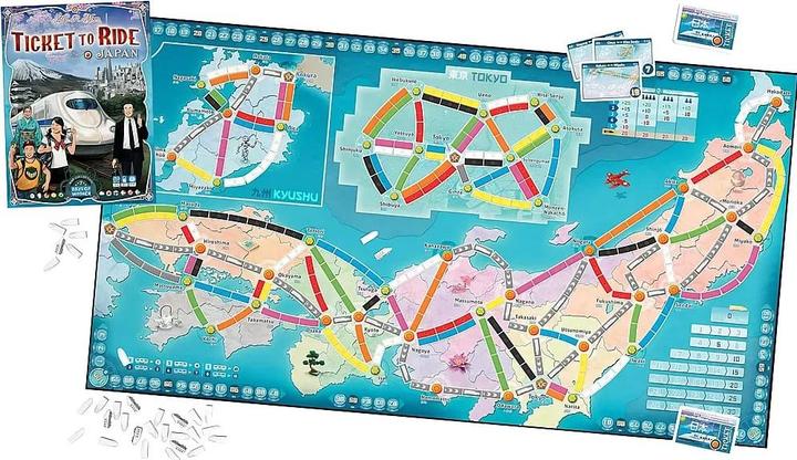 Actual product image Days of Wonder Train by train (Dutch, English, Finnish, French, German, Italian, Japanese, Norwegian, Polish, Spanish, Swedish, 2 - 5 Players)