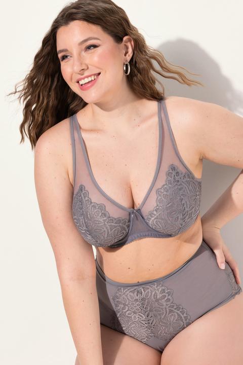 Produktbild TruYou Bügel-BH, Spitze, Mesh-Träger, Cup B - E (90 B)
