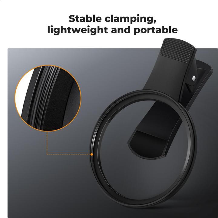 Image du produit K&F Concept 67mm Universal Type Phone clip, with 67mm ND2-32 Filter, 18-layer green coated
