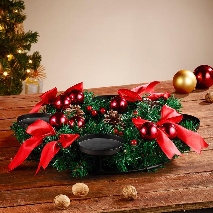 Immagine prodotto Britesta Corona dell'Avvento con ornamenti rossi