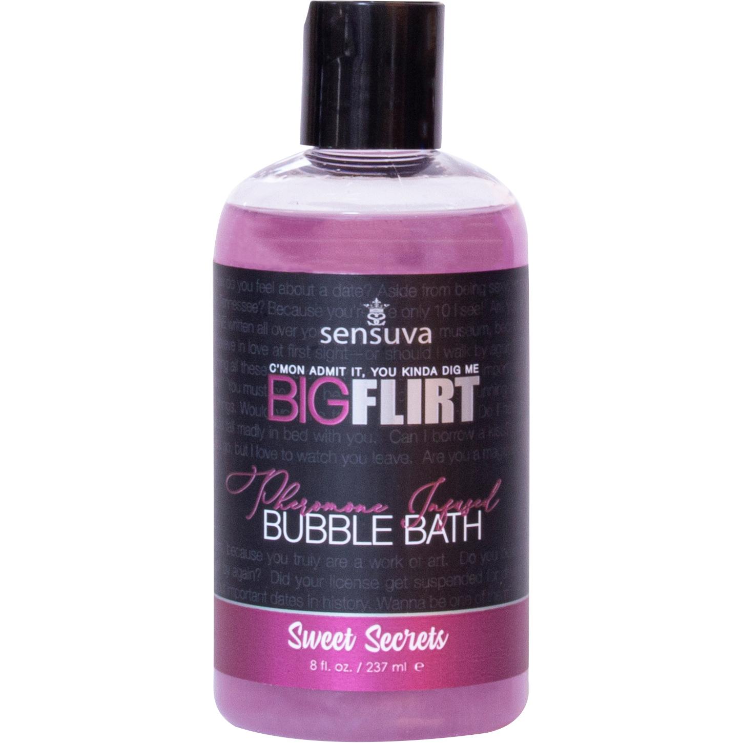 Sensuva, Badezusatz, Big Flirt Pheromone Bubble Bath Sweet Secrets 237 ml (237 ml, Badeperlen)