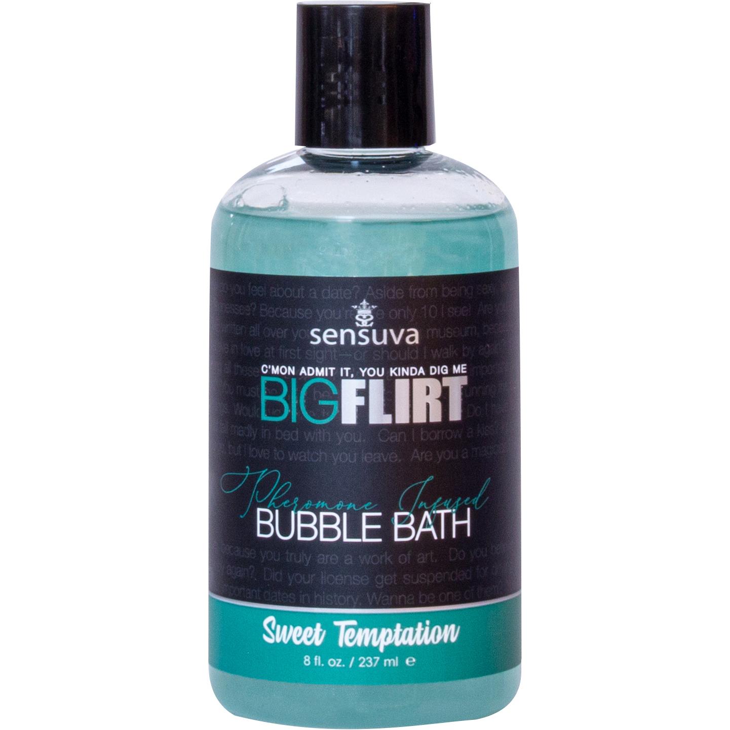Sensuva, Badezusatz, Big Flirt Pheromone Bubble Bath Sweet Temptation 237 ml (237 ml, Badeperlen)