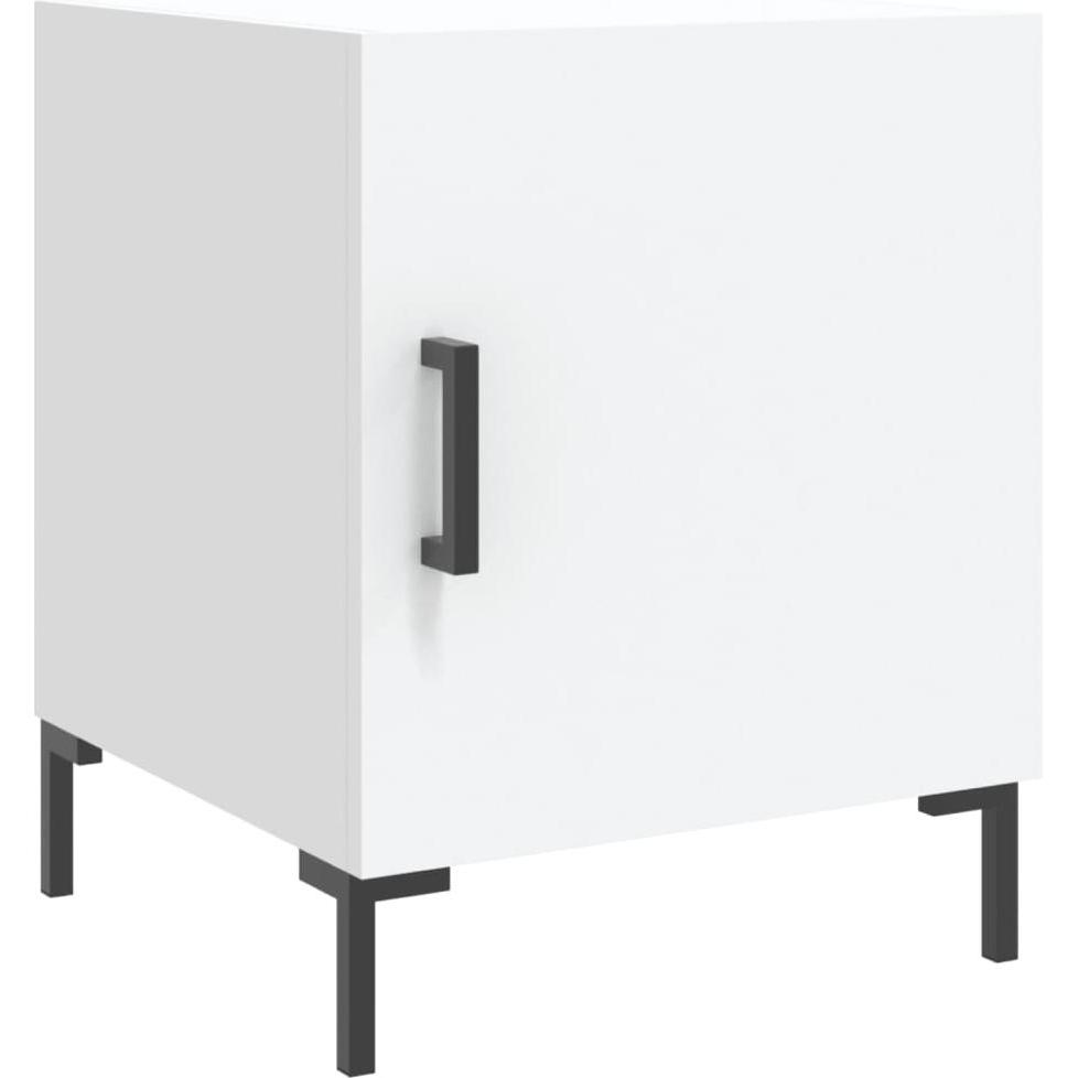 Vidaxl Weiss Nachttisch, Nachttisch (40 X 40 X 50 Cm)