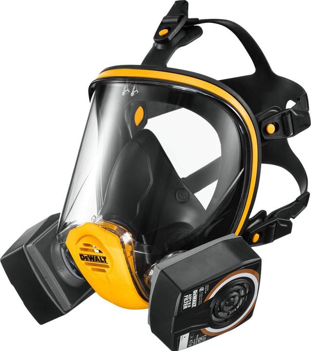 Produktbild DeWalt DXIR1FFMLA2P3 Lichtgewicht Herbruikbaar Volgelaatsmasker met A2P3 filters - Maat L (A2P3, 1x)