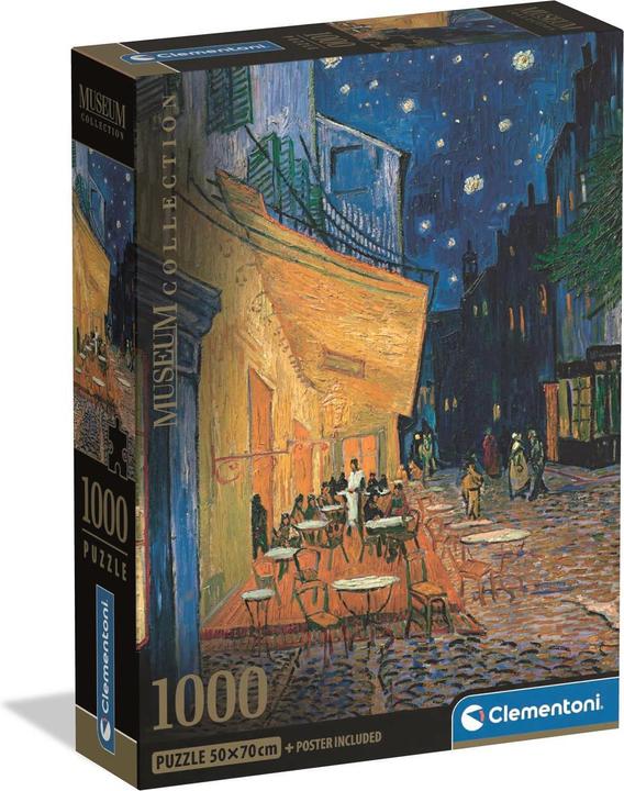 Actual product image Clementoni Jigsaw Puzzle 1000 Museum Van Gogh - Esterno Di Caffe (1000 pieces)