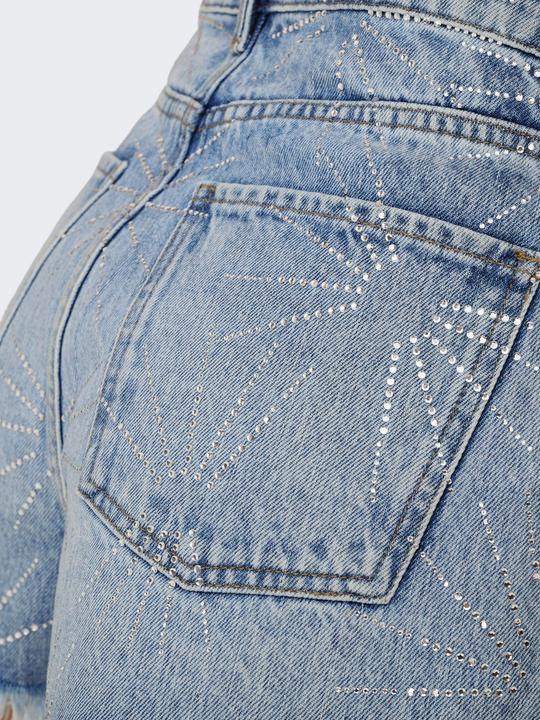 Immagine prodotto Only ONLGABI Hohe Taille Normal geschnitten Jeans-Shorts Jeans-Shorts (XS)