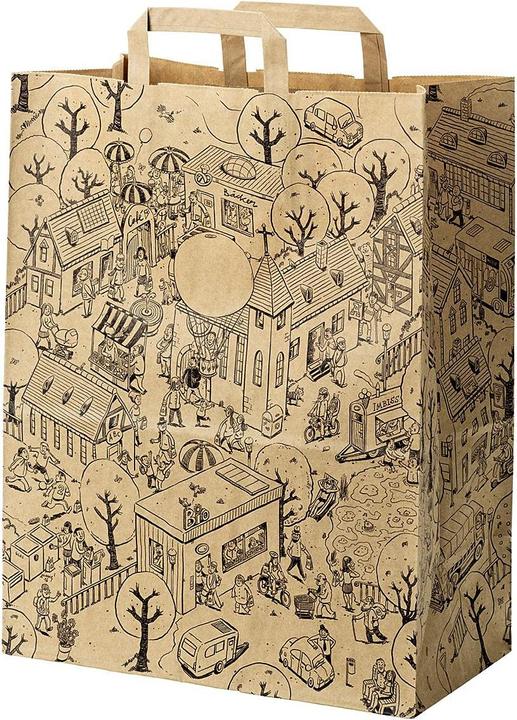 Produktbild Papiertüte 'Wimmelbild' L (1x)
