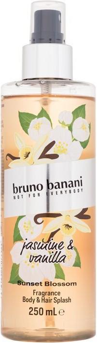 Bruno Banani BB Sunset Blossom BM 250ml (250 ml, Körper- & Haarduftspray, Birne, Jasmin, Kokosmilch, Orange, Vanille, Zedernholz)