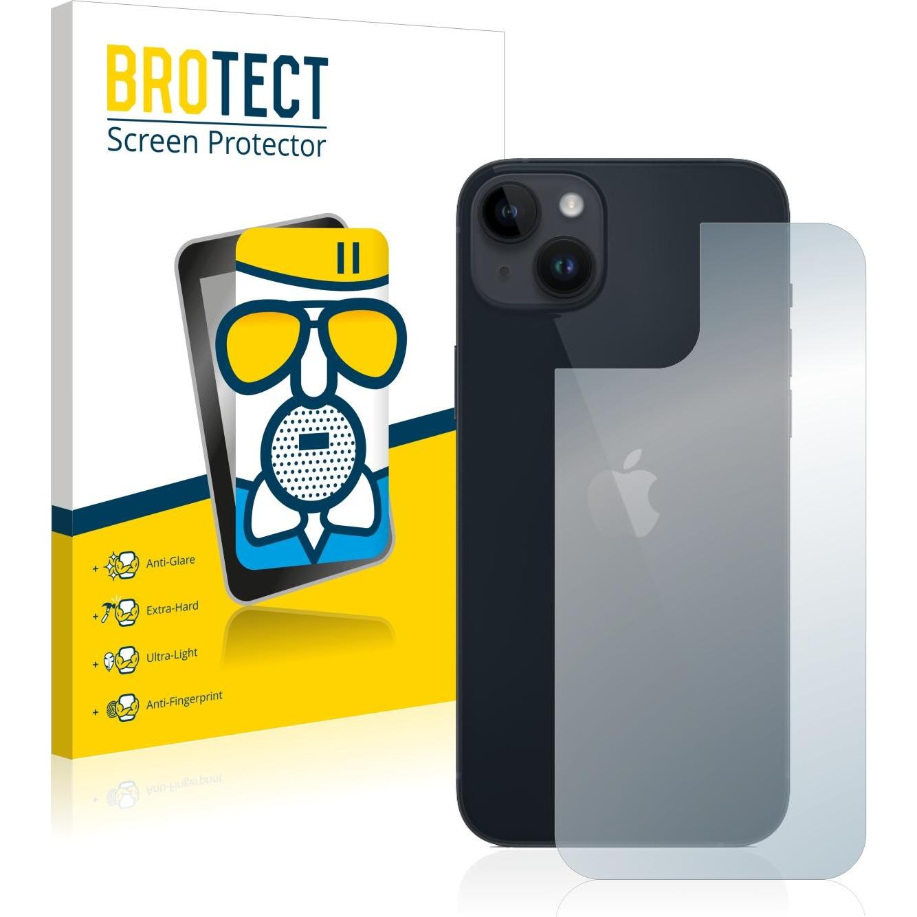 BROTECT AirGlass Panzerglasfolie Matt (1 Stück, Apple iPhone 14 Plus), Smartphone Schutzfolie, Grau