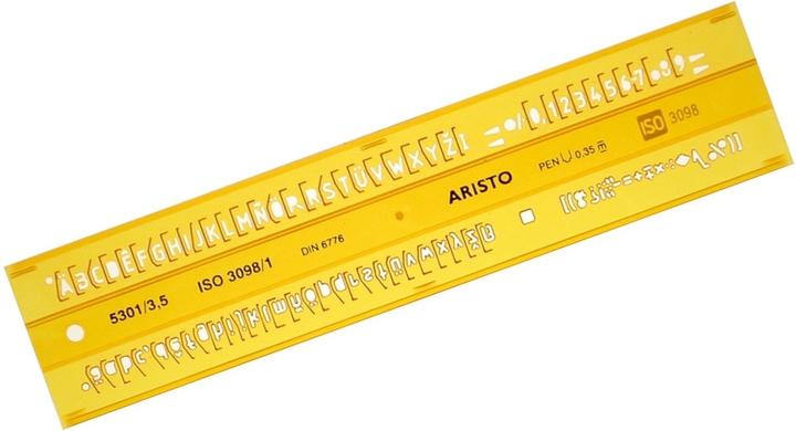 Actual product image Aristo Type template 3.5 mm straight (0.35 cm)