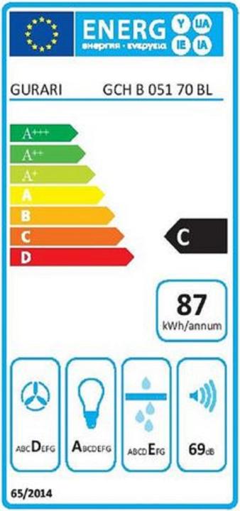 Energie-Label Gurari GCH B 051 70 BL