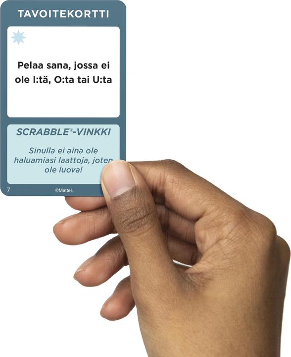 Actual product image Mattel Scrabble Wood Edition Board Game (Finnish, 2 - 4 Players)