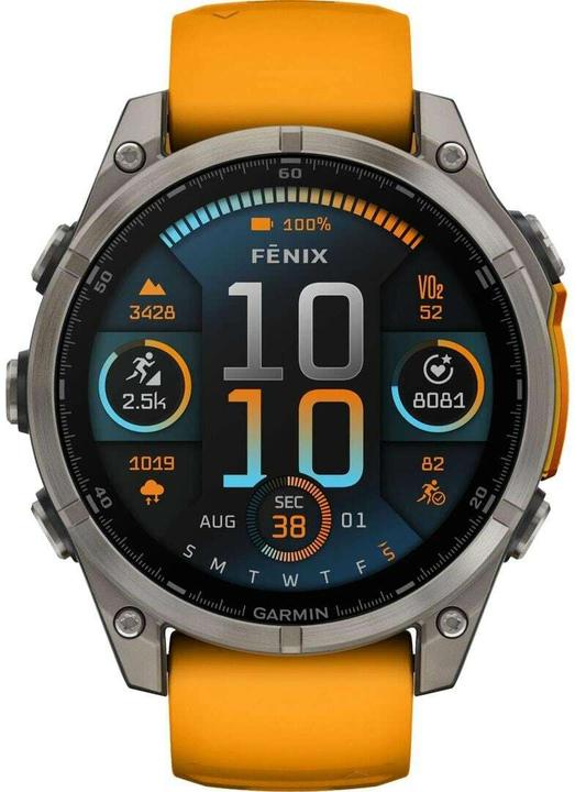 Actual product image Garmin Fenix 8 AMOLED Sapphire Titan (47 mm)