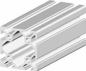 RS PRO Aluminium strut profile 40 x 40, 8-fold groove 5mm, length 2m