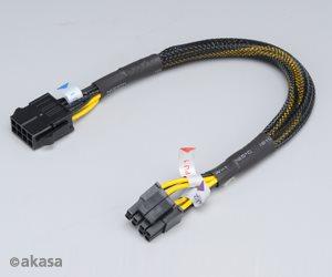 Actual product image Akasa AK-CB8-8-EXT 8 Pin, power supply extension, 30cm