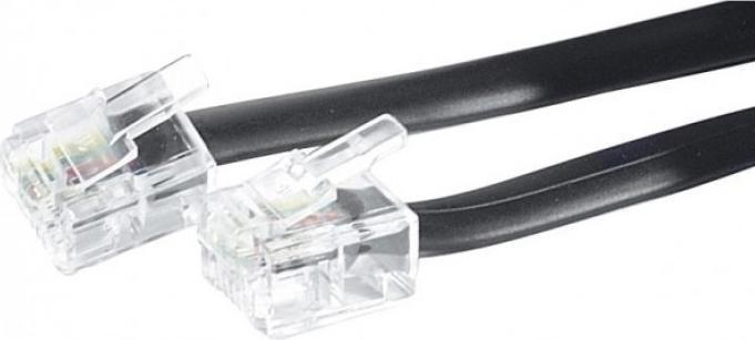 Image du produit Générique Câble téléphonique RJ11 Noir- 30 m