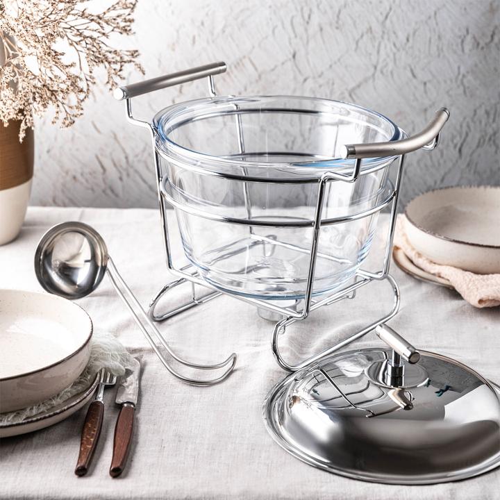 Immagine prodotto Kinghoff Riscaldatore di zuppa da tavolo 4 ELEMENTI. 4.0L KH-1417