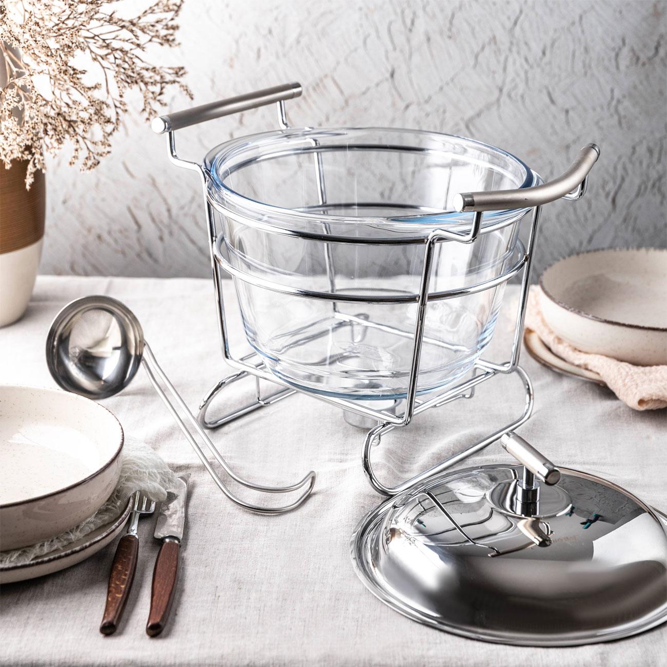 Thumbnail - Kinghoff TABLE SOUP HEATER 4 ELEMENTS. 4.0L KH-1417, Warmhalteplatte