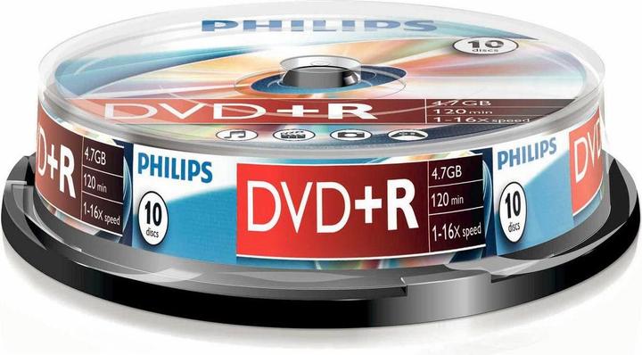 Immagine prodotto Philips 1x10 DVD+R 4.7GB 16x SP (10x)
