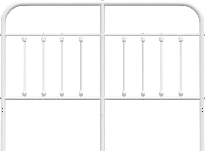 Immagine prodotto vidaXL Kopfteil Metall Weiss 150 cm, Farbe: Weiss, Material (156 x 3 x 100 cm)