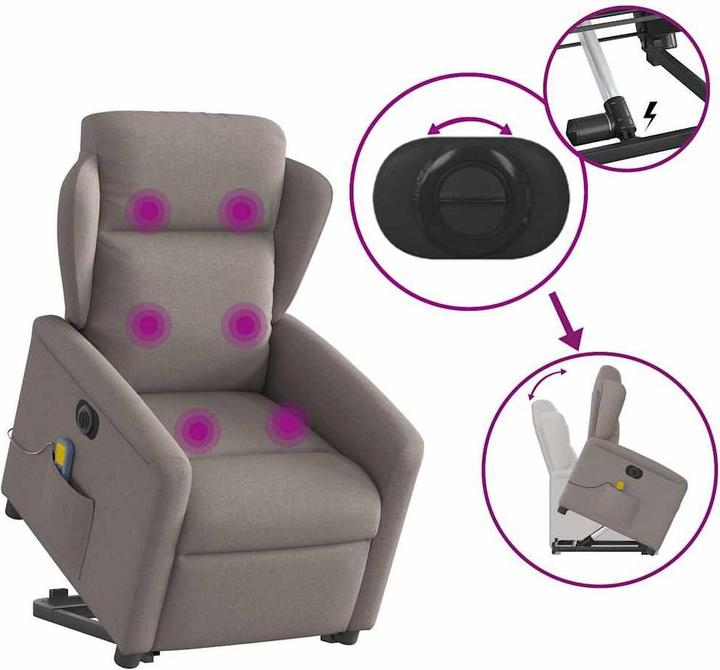Image du produit vidaXL Massagesessel mit Aufstehhilfe