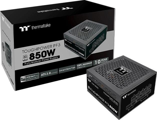Actual product image Thermaltake ToughPower PF3 850W Gen 5 Power Supply ATX 3.0 80+ Platinum PCle 5.0 (850 W)