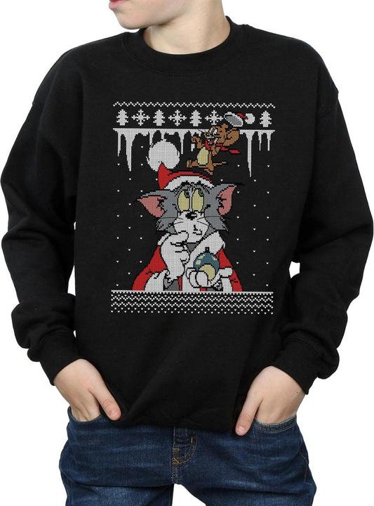 Produktbild Tom & Jerry Christmas Fair Isle Sweatshirt Jungen (152, 158)