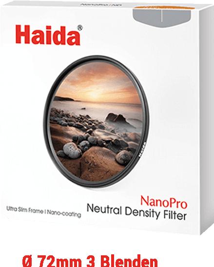 Haida ND Filter Graufilter 3 Blenden 72 mm von (72 mm, ND- / Graufilter)