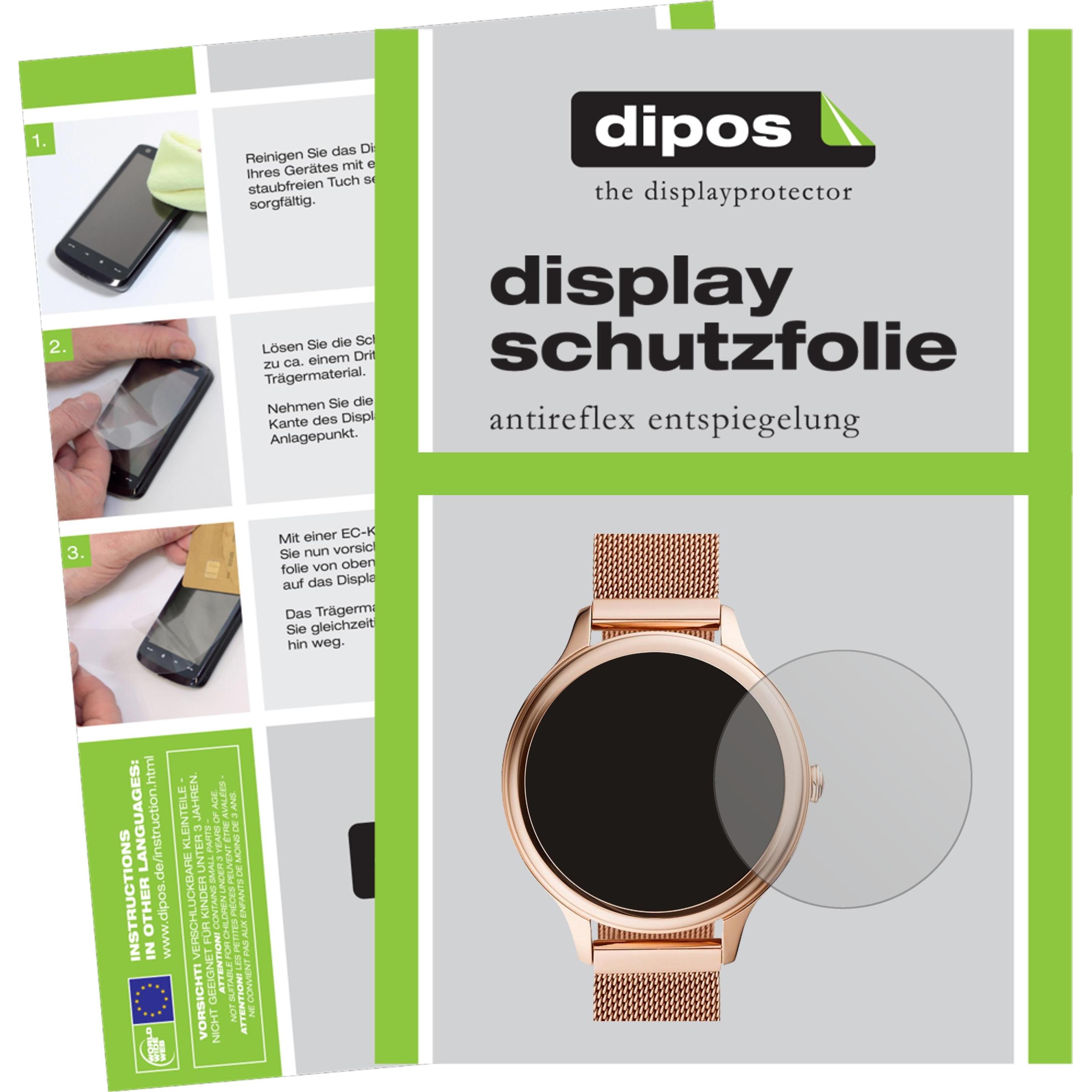 Dipos Displayschutzfolie Antireflex, Smartwatch Schutzfolie, Transparent