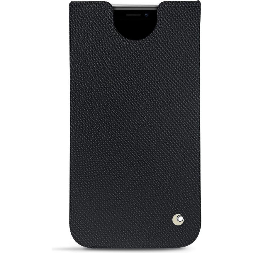 Noreve Lederschutzhülle (Apple iPhone 11 Pro), Smartphone Hülle, Schwarz