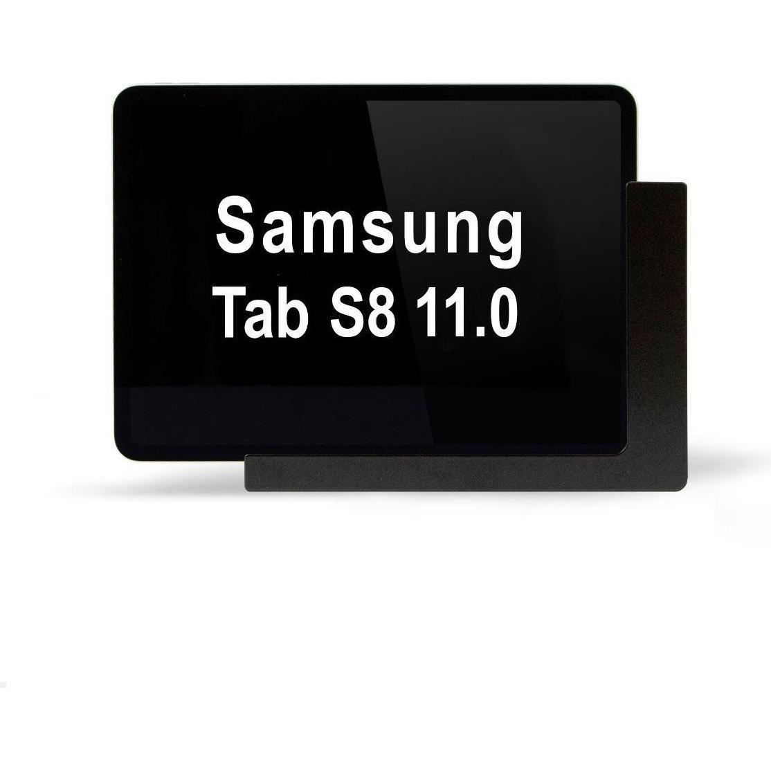 TabLines TWP020B Wandhalterung für Samsung Tab S8 11.0 (2022), schwarz, Tablet Halterung, Schwarz
