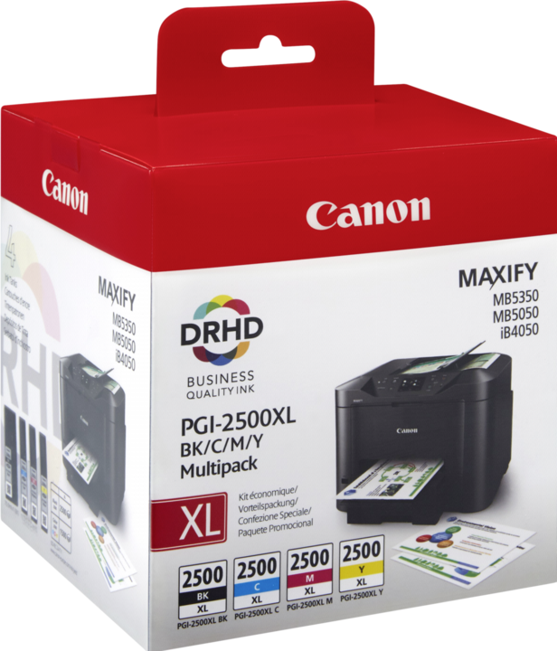 Actual product image Canon PGI-2500XL Multipack (M, FC, C, Y)